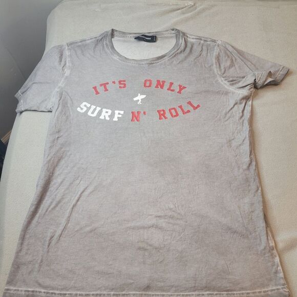 Dsquared2 Gray T-shirt Surf N Roll Size XL - Picture 1 of 10
